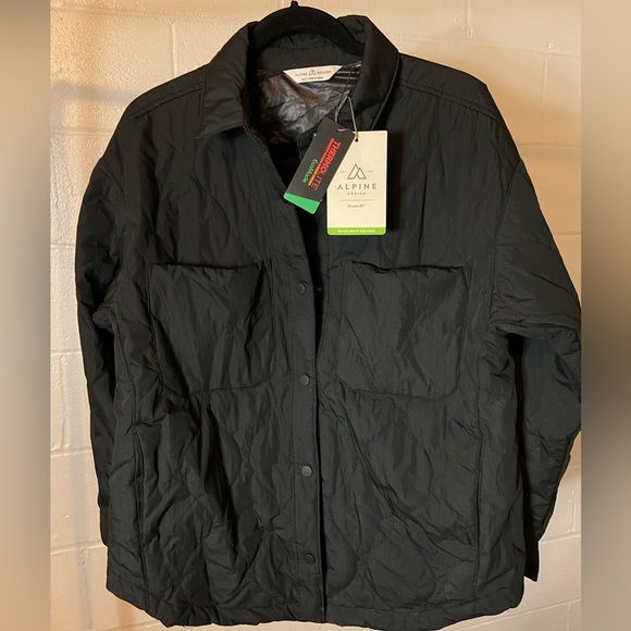 Alpine Design quilt shirt jacket Pure Black Eco dry women’s medium NWT $100 Ski - Picture 5 of 9